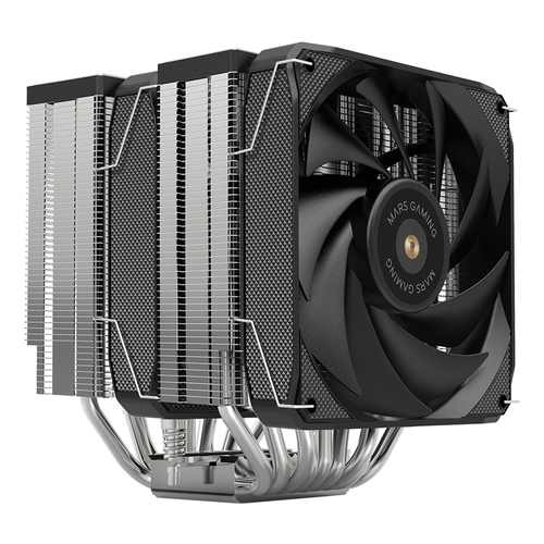 ventilador con disipador de cpu mars gaming mcpu xu9 black dual 9 heatpipes tdp 400w doble disipador