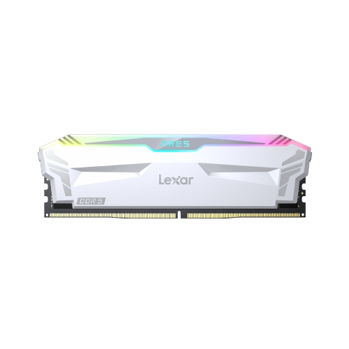lexar ares white ddr5 32gb (2x16gb) 6400mhz cl32 1.4v rgb blanca