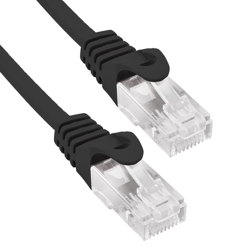 cable de red utp phasak cat. 6 cu negro 3 m