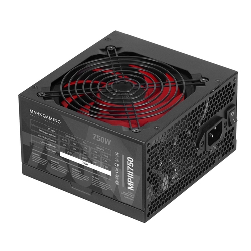 mars gaming fuente alimen. mpiii 750w, 85% silent