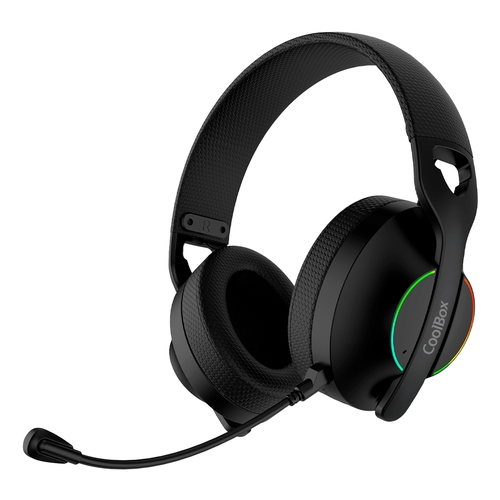 coolbox gaming auriculares diadema mic wb01 rf+bt