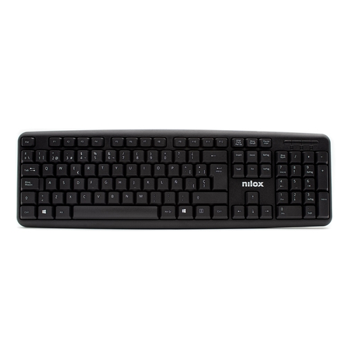nilox teclado compacto nxkbe000002 usb negro