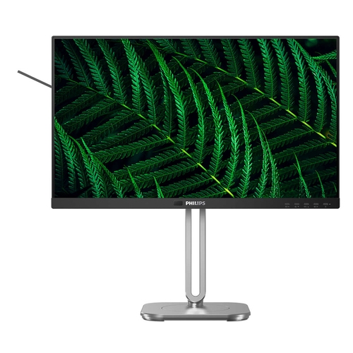 philips monitor led 24b2g5301/00 24" full hd (1080p) 100 hz ips hdmi, vga, displayport, usb c docking regulable altura altavoces carbón/plata