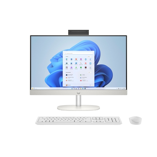 hp aio 24 cr0127ns intel core i5 1334u 23.8" fhd 16gb 512gb ssd nvme windows 11 home blanco inc. teclado y ratón