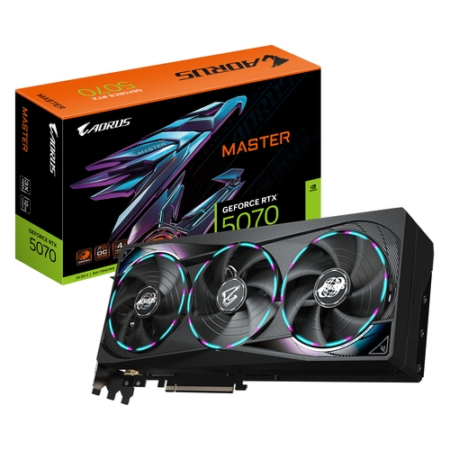 tarjeta grafica gigabyte 5070 aero oc 12gb negro gddr7