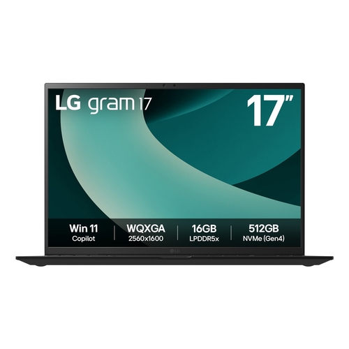 lg gram 17z90t intel core ultra 7 255h portátil 43,2 cm (17") wqxga 32 gb lpddr5x sdram 1 tb ssd wi fi 7 (802.11be) windows 11 home español negro