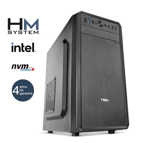 hm system corus c10+ minitorre mt 14ª gen intel core i7 14700 16gb ddr4 1tb ssd m.2 nvme usb 3.0 4 años garantía 30 días doa
