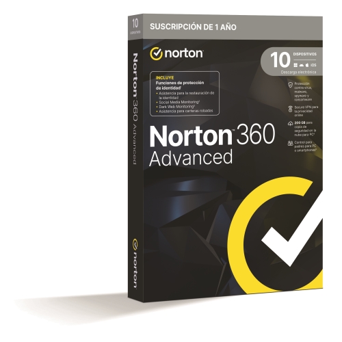 norton 360 advanced pwm 200gb es 1 usuario 10 dispositivos 12 meses caja