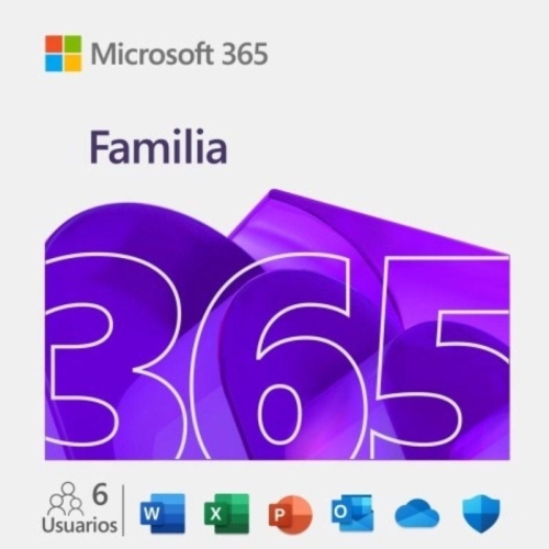 microsoft 365 familia licencia de suscripción ( 1 año ) 1 usuario, hasta 6 pcs windows, macos multilenguaje esd licencia electrónica