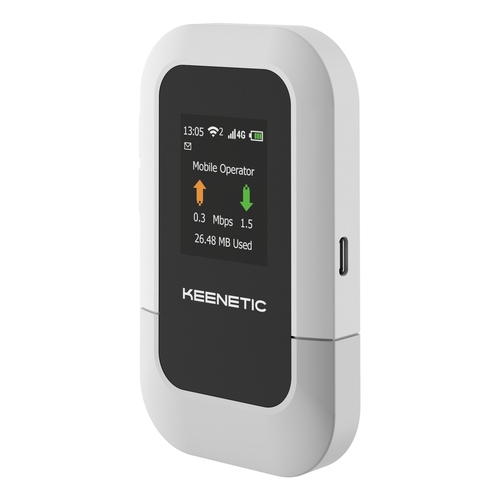 keenetic roamer 4g router mobile hotspot wifi 6 pantalla lcd nanosim batería 3000 mah 4g lte usb type c