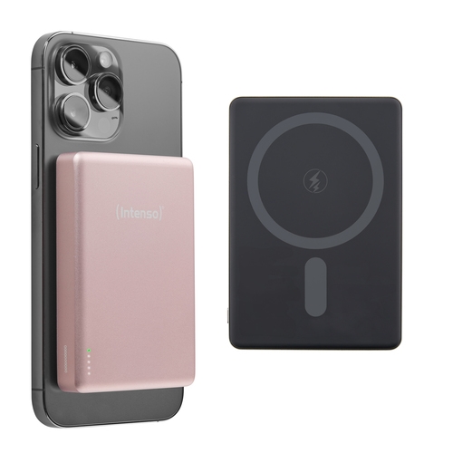 intenso powerbank mw10000 magsafe rosado