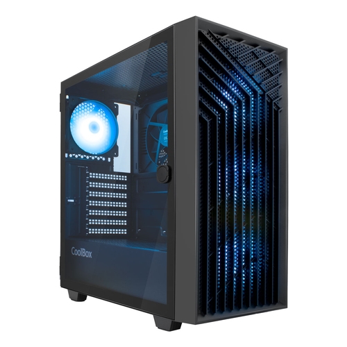 coolbox caja gaming atx ga300 gridline black
