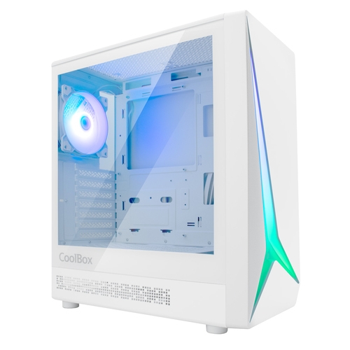 coolbox caja gaming atx ga450 starlight white