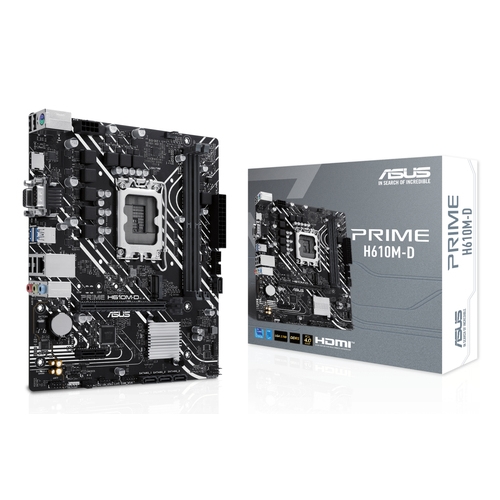 asus placa base prime h610m d ddr5 matx 1700