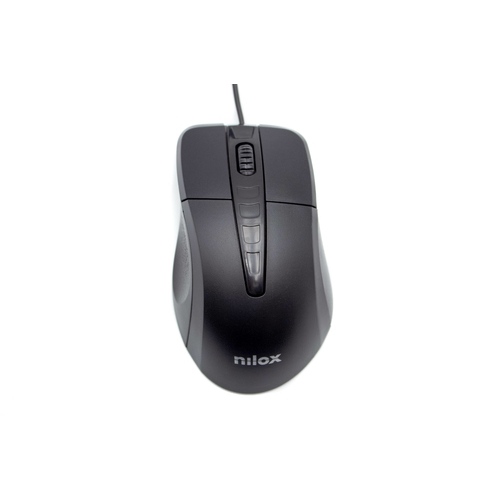 nilox ratón Óptico mousb1001 1000 dpi negro