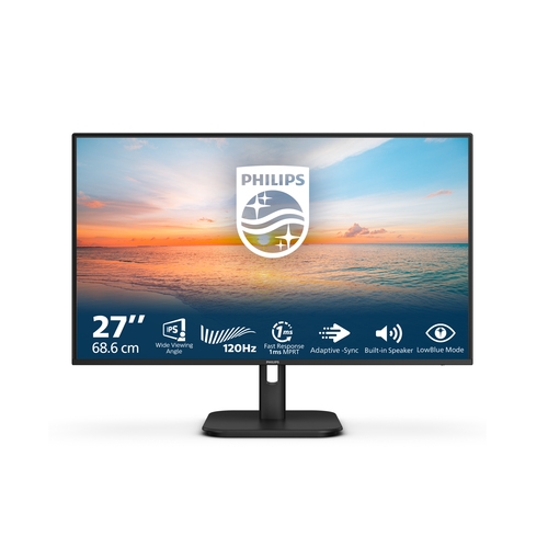 monitor 27" dp hdmi philips 27e1n1200a/00 ips fhd 120hz 1ms 300cd vesa 2x2w negro
