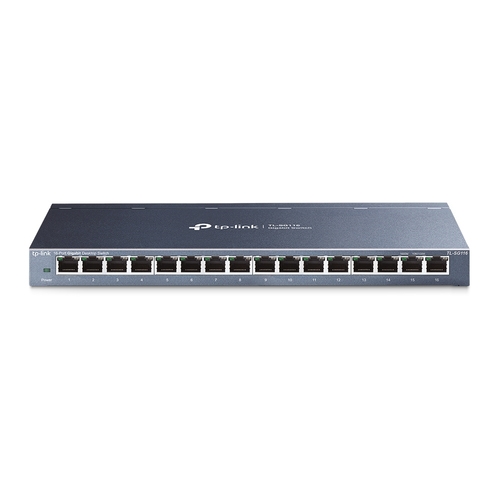 tplink tl sg116 swtich 16 puertos rj 45 10/100/1000mbps no gestionable carcasa metálica no rack