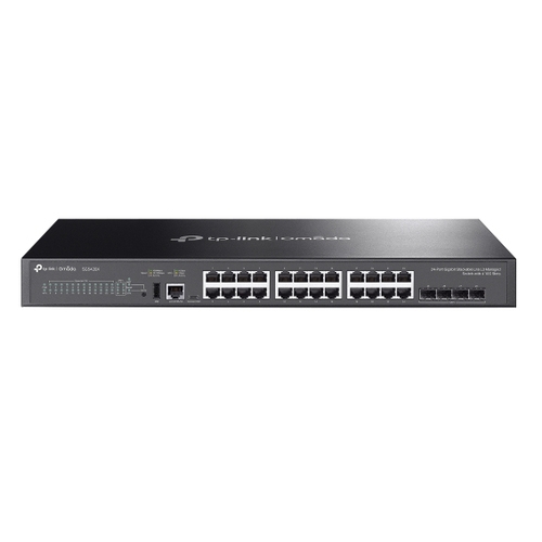 switch gestionable l3 tp link sg5428x 28p 24xrj45gb 4xsfp+ 10gb 128gbps