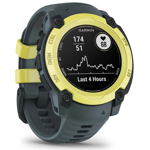 smartwatch garmin instin e 40mm amarillo silicona azul