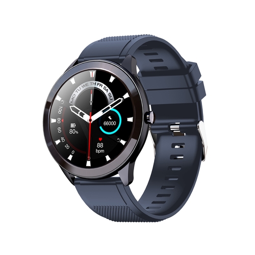 smartwatch leotec 1,28" multisport wave azul pantalla redonda
