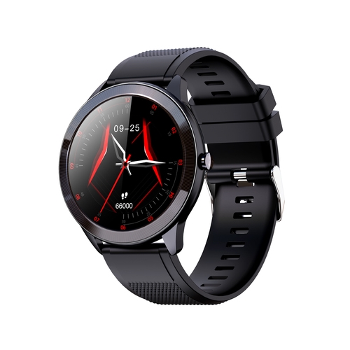 smartwatch leotec 1,28" multisport wave negro pantalla redonda