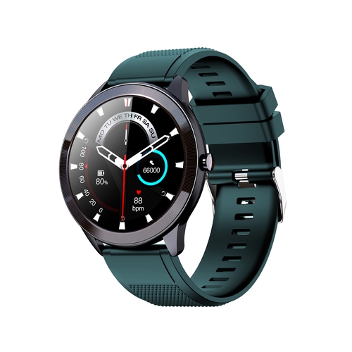 smartwatch leotec 1,28" multisport wave verde pantalla redonda