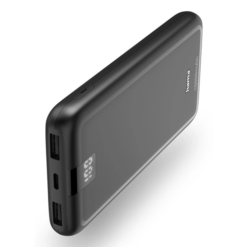 powerbank hama performance 10 10000 mah 2xusb a 1xusb c indicador de carga color antracita