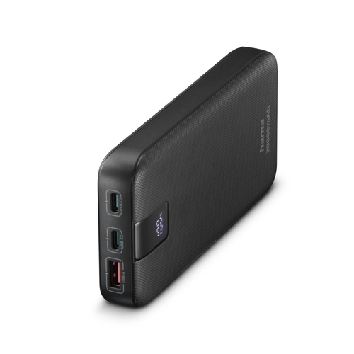 powerbank hama pd 20 20000mah 2xusb c pd 1xusb a carga rapida color antracita