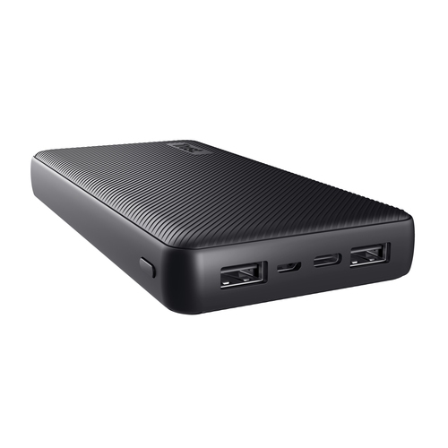 powerbank universal trust 24676 primo 20000mah color negro input micro usb y usb c out 2 usb a 1 usb