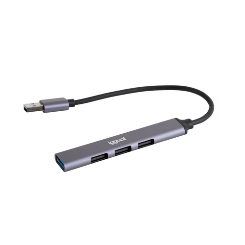 iggual hub usb 3 puertos usb 2.0 + 1 usb 3.0 thin
