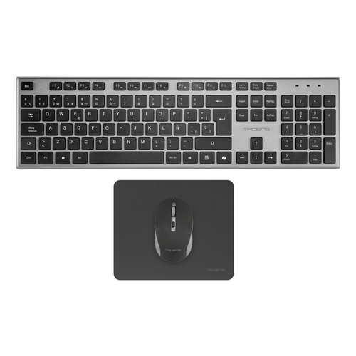 tacens 3en1 teclado+ratón+alfom inalámbrico negro