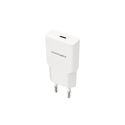 cargador usb c/pd 20w, blanco