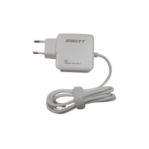 eightt cargador universal type c max 65w gan 5 20v 3.25a