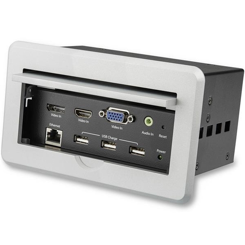 startech caja de interconexión | con entradas hdmi®, vga y displayport | con salida hdmi