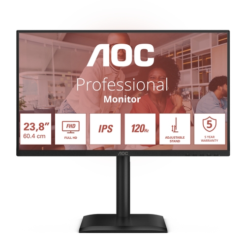 aoc 24e4u monitor 23.8 120hz ips s sub hdmi dp