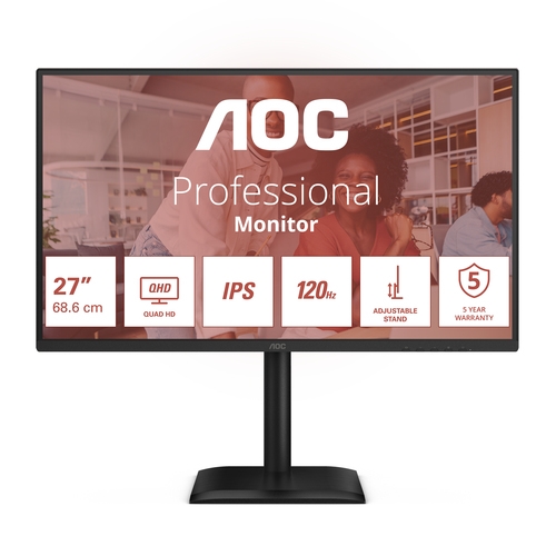 aoc q27e4u monitor 27 2k 120hz hdmi usb dp ips aa
