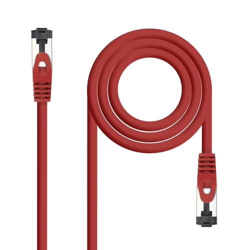 cable red cat.8.1 2ghz lszh sstp awg26 rojo 0.5 m