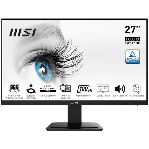 msi mp273a monitor 27 ips fhd 100hz vga dp hdmi m