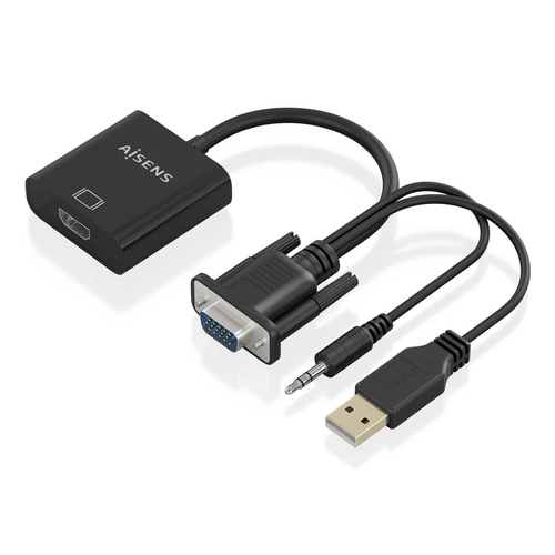 aisens conversor svga/m+jack3.5/m+usb a/m hdmi/h
