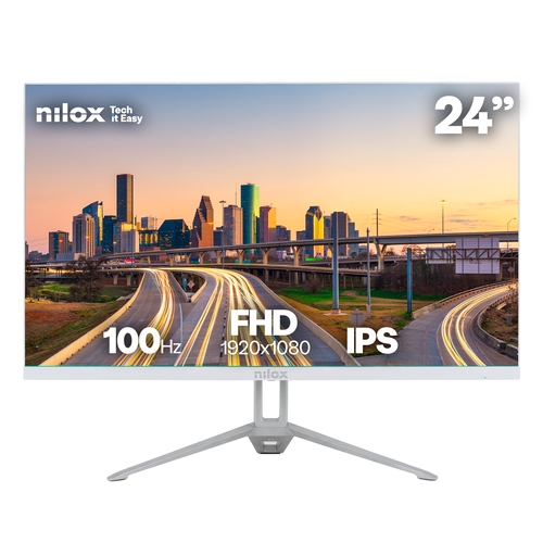 nilox nxm24fhd100w monitor 24ips 100h hdmi mm bla