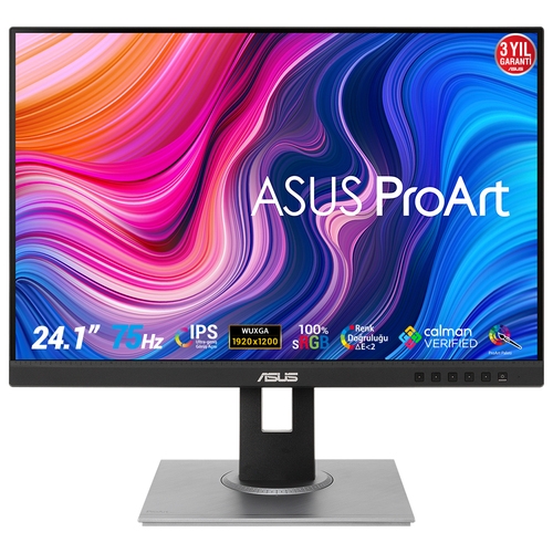 monitor 24" hdmi vga asus pro art pa248qv ips fhd 75hz5ms 350cd altavoz 4 usb3,2 pivot altura girato