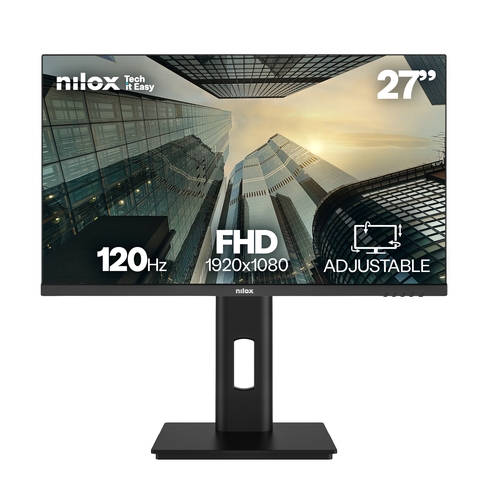 monitor 27" dp hdmi nilox nxm27r2k1201 ips 2k qhd 120hz 1ms 250cd/mÂ² 2x3w vesa 100x100