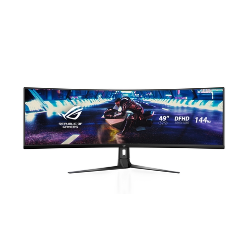 monitor 49" curvo dp hdmi usb asus xg49vq gaming 3840x1080 144hz regulable en altura