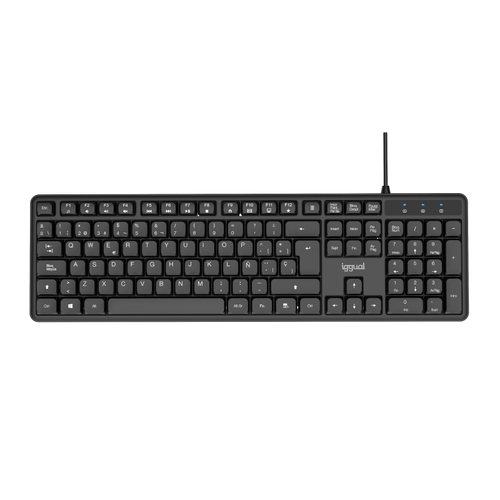 iggual teclado usb estándar ck silent 105t negro