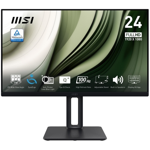 msi mp245pg monitor 23.8100h vga hdmi dp mm aa