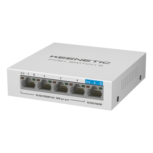 keenetic poe switch 5 switch switch 5xrj5 1gbps (4xpoe) 802.3af/at