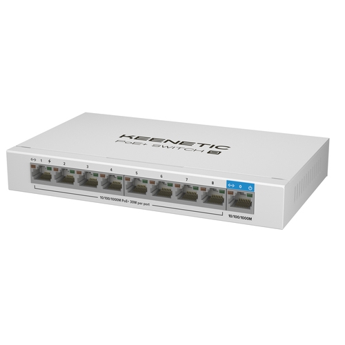 keenetic poe switch 9 switch switch 9xrj5 1gbps (8xpoe) 802.3af/at