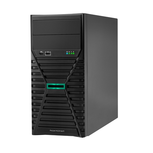 hpe proliant ml30 gen11 intel xeon 6315p quad core 32gb (1x32gb) ddr5 2x1tb sata 4 x non hot plug 3.5" lff vroc raid 350w 3y ndb