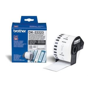brother dk22223 cintas contínuas cinta de papel (blanca) 50mm x 30,48m