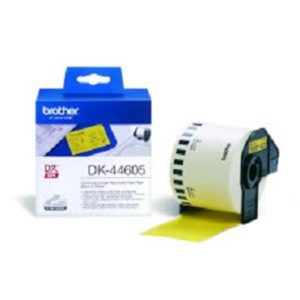 brother cinta continua amarillo papel removible 62mm 30,48m